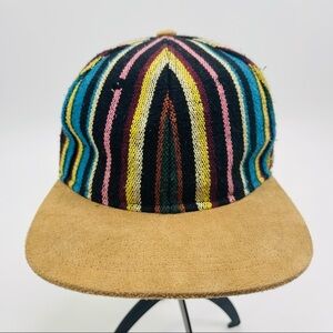 Colorful flat‎ brim hat adjustable unisex 90s Y2K hip hop